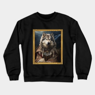 Resolute Alaskan Malamute - Medieval Inuit Elder (Framed) Crewneck Sweatshirt